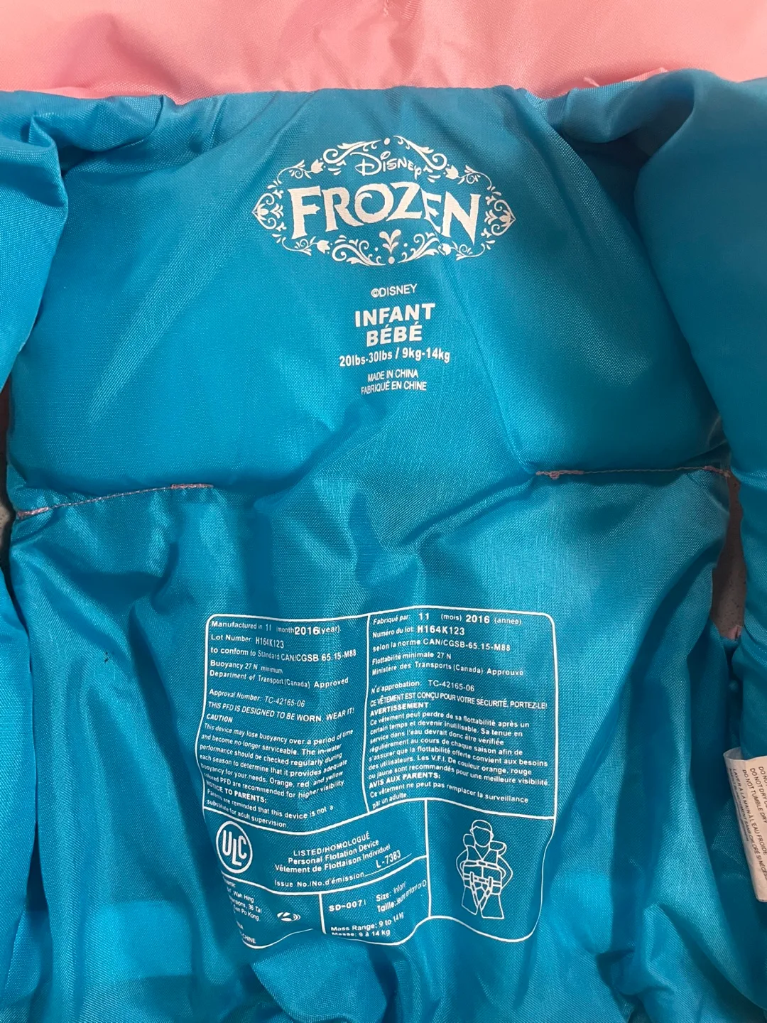 Disney Frozen Swimming Life Jacket - 20-30lbs image indicator(3)