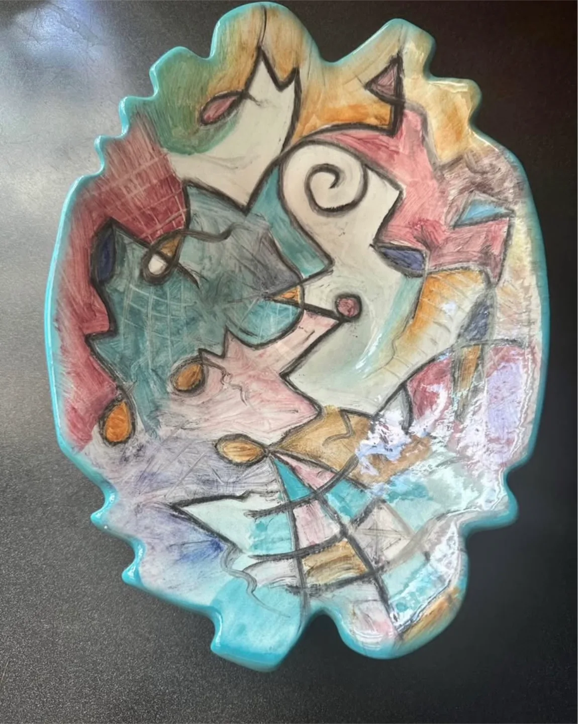 Harris Cies Abstract pottery bowl image indicator(2)