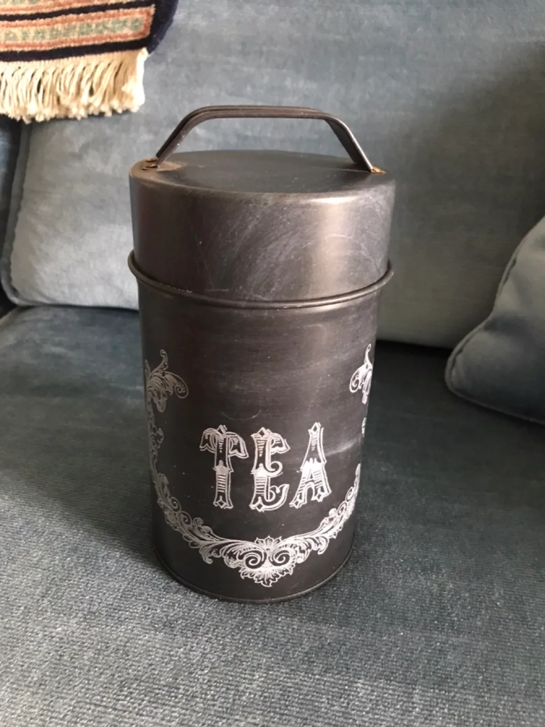 Tea Canister/Tin - Metal, Vintage Look ✨NEW thumbnail
