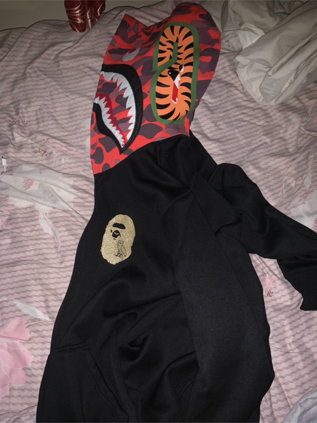 BAPE x OVO Black Hoodie - photo 3