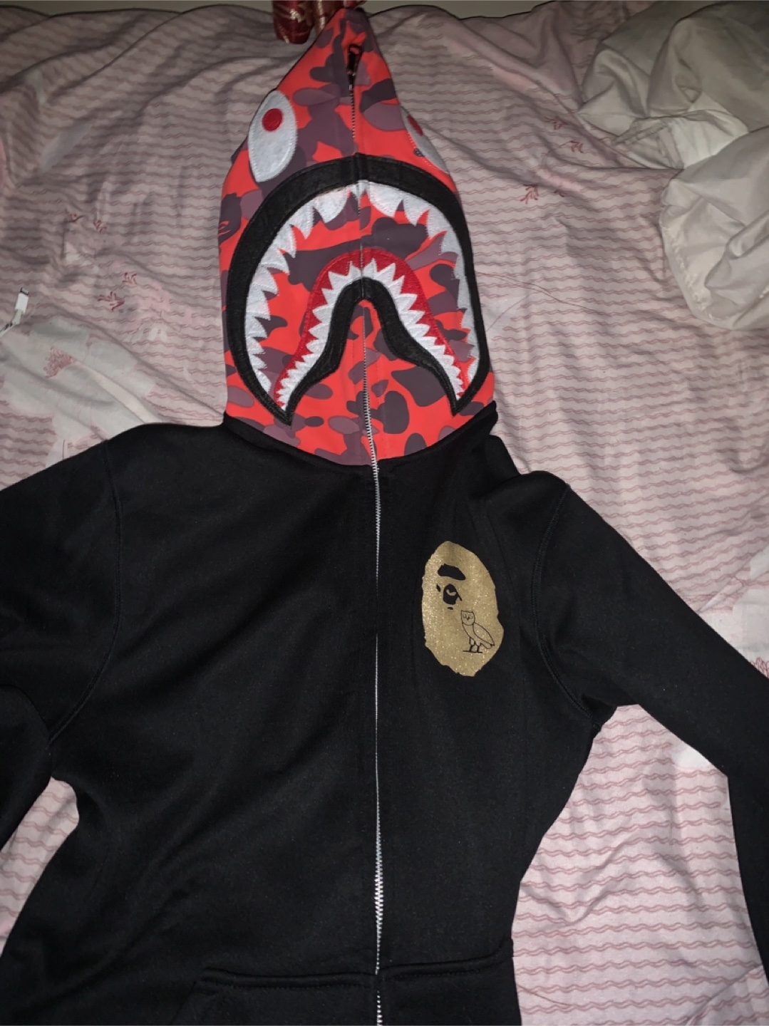 BAPE x OVO Black Hoodie - photo 4