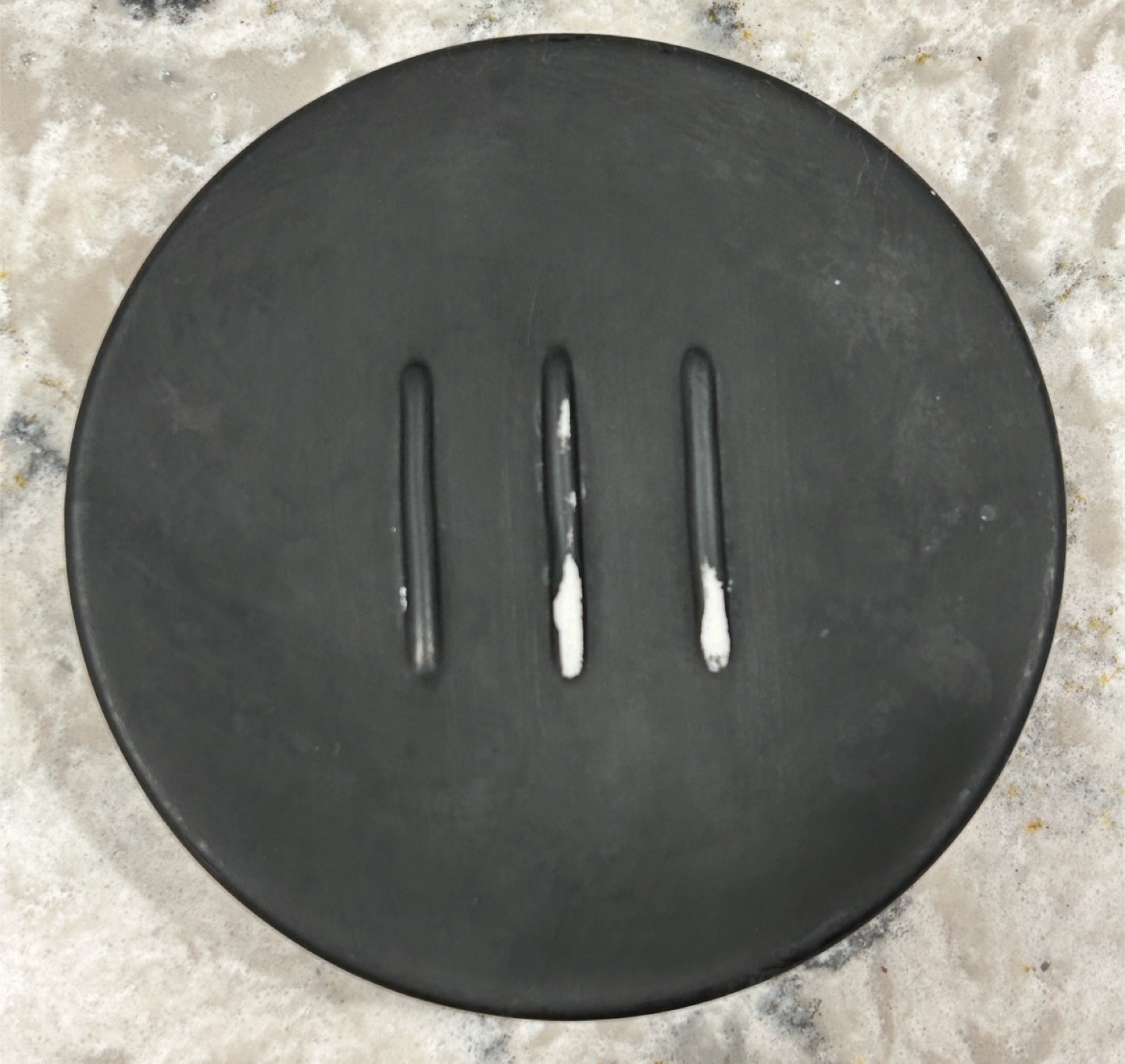 Soft Bottom Stainless Steel and Ceramic Like Top Soap Dish