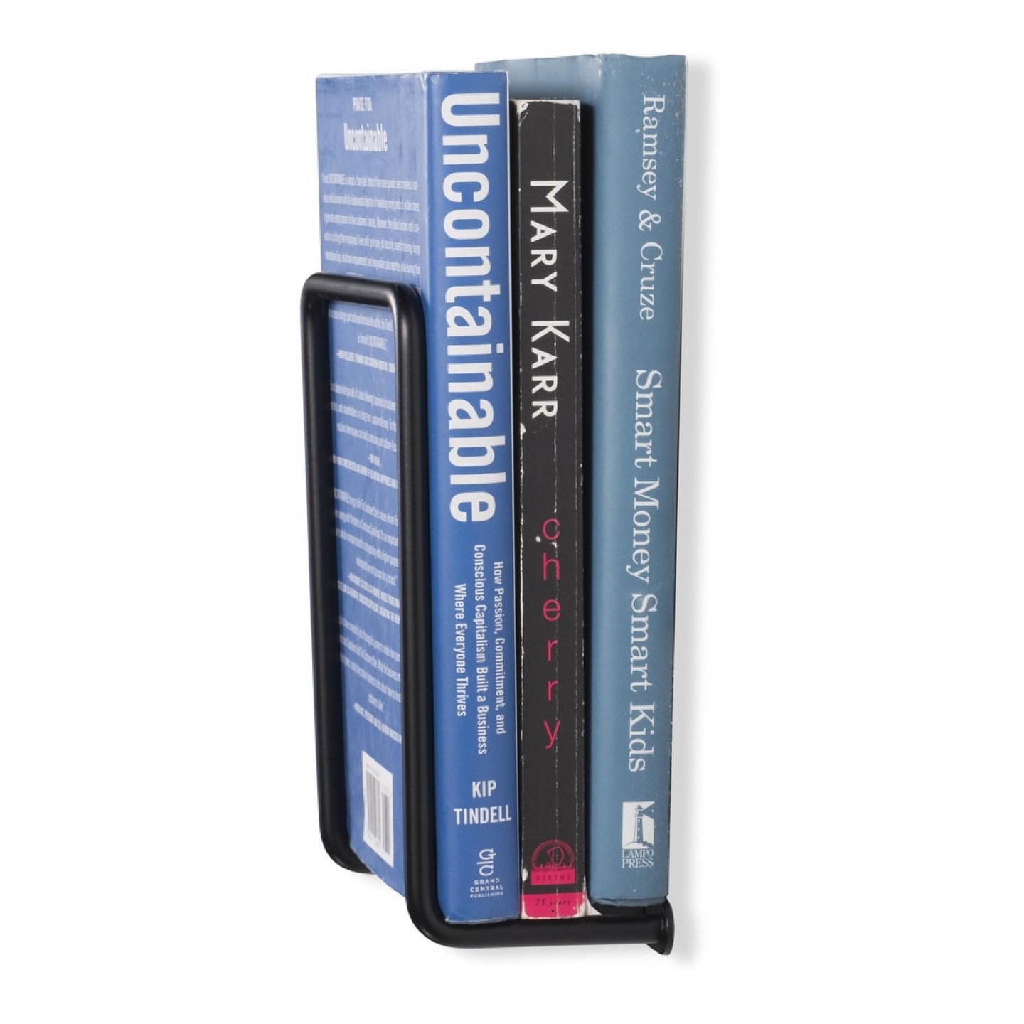 Vango Wall Mount Magazine Holder, Metal, Black (Set of 2) - photo 5