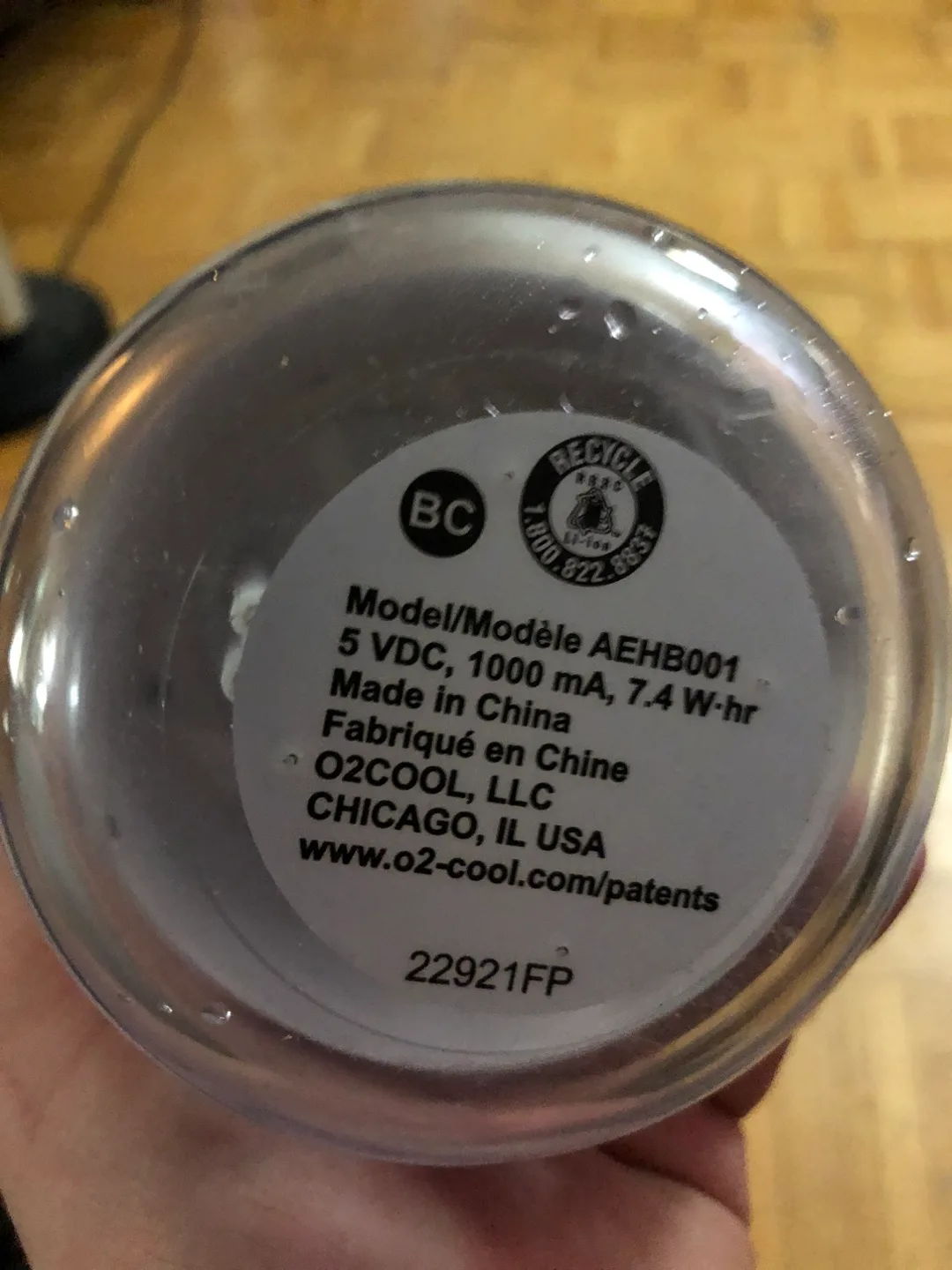 O2COOL Evaporative Cooler AEHB001 image indicator(2)