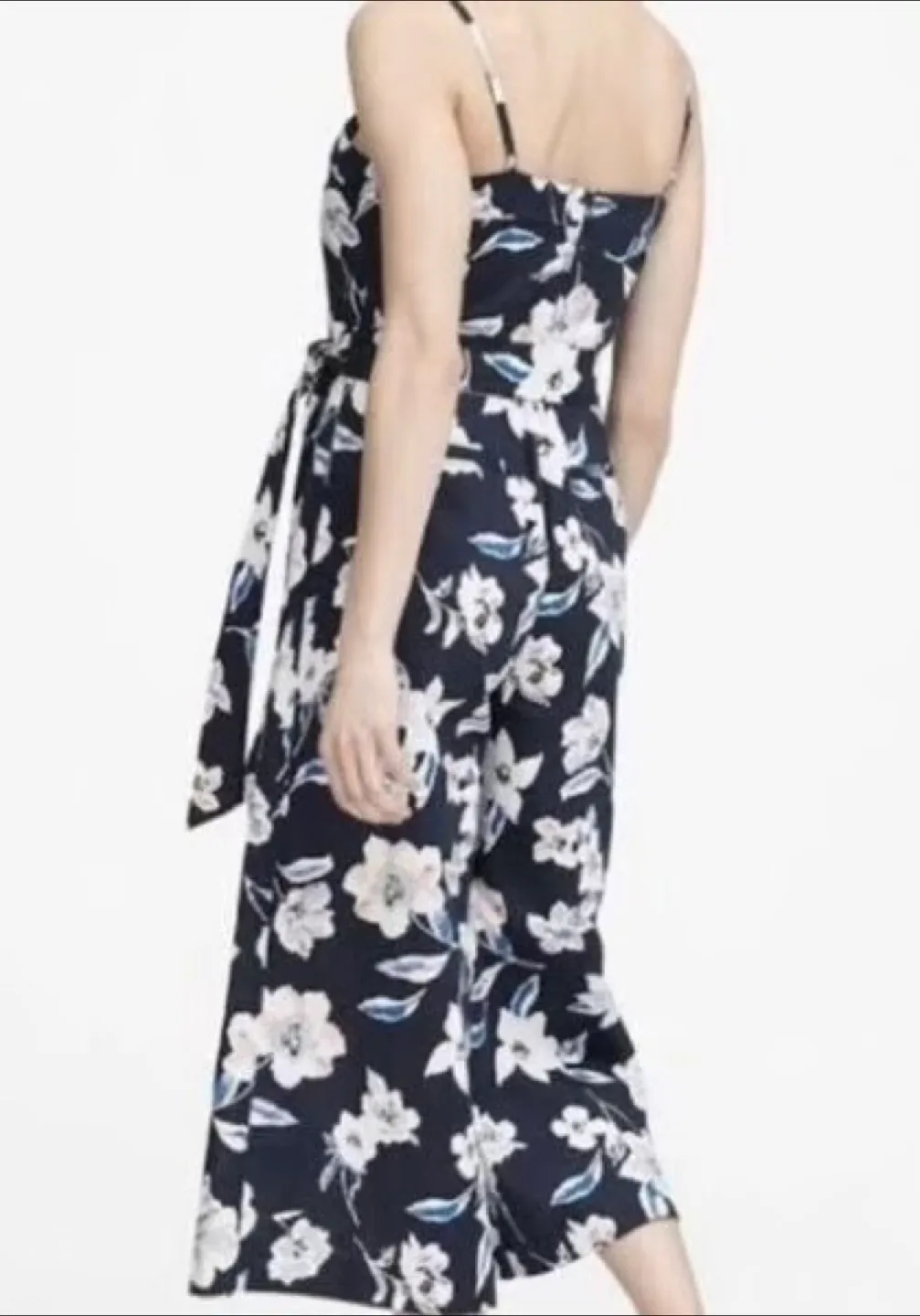 Banana Republic Cropped Wide Leg Floral Romper image indicator(5)