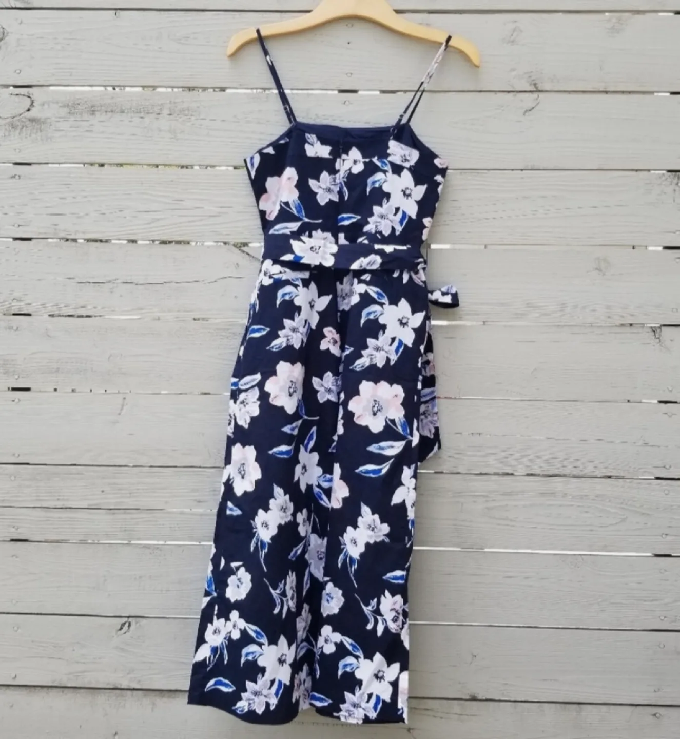 Banana Republic Cropped Wide Leg Floral Romper image indicator(2)