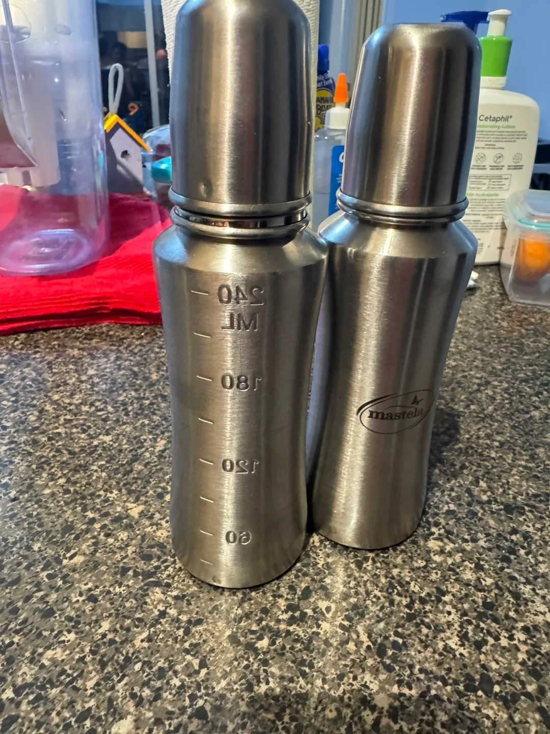 Mastela Stainless Steel Baby Bottles (2)