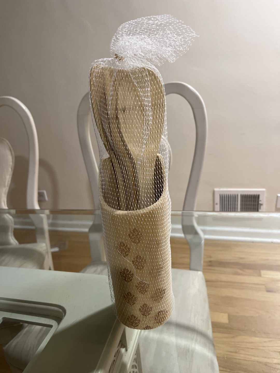 Wooden Utensil Set with Holder
