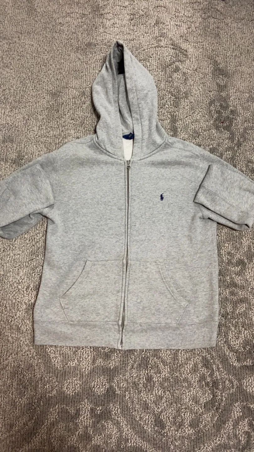 Polo Ralph Lauren Grey Zip-Up Hoodie thumbnail