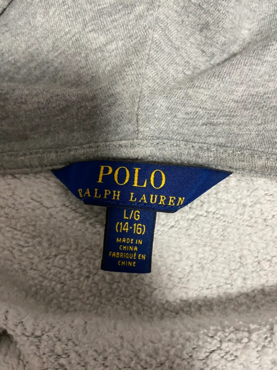 Polo Ralph Lauren Grey Zip-Up Hoodie image indicator(2)