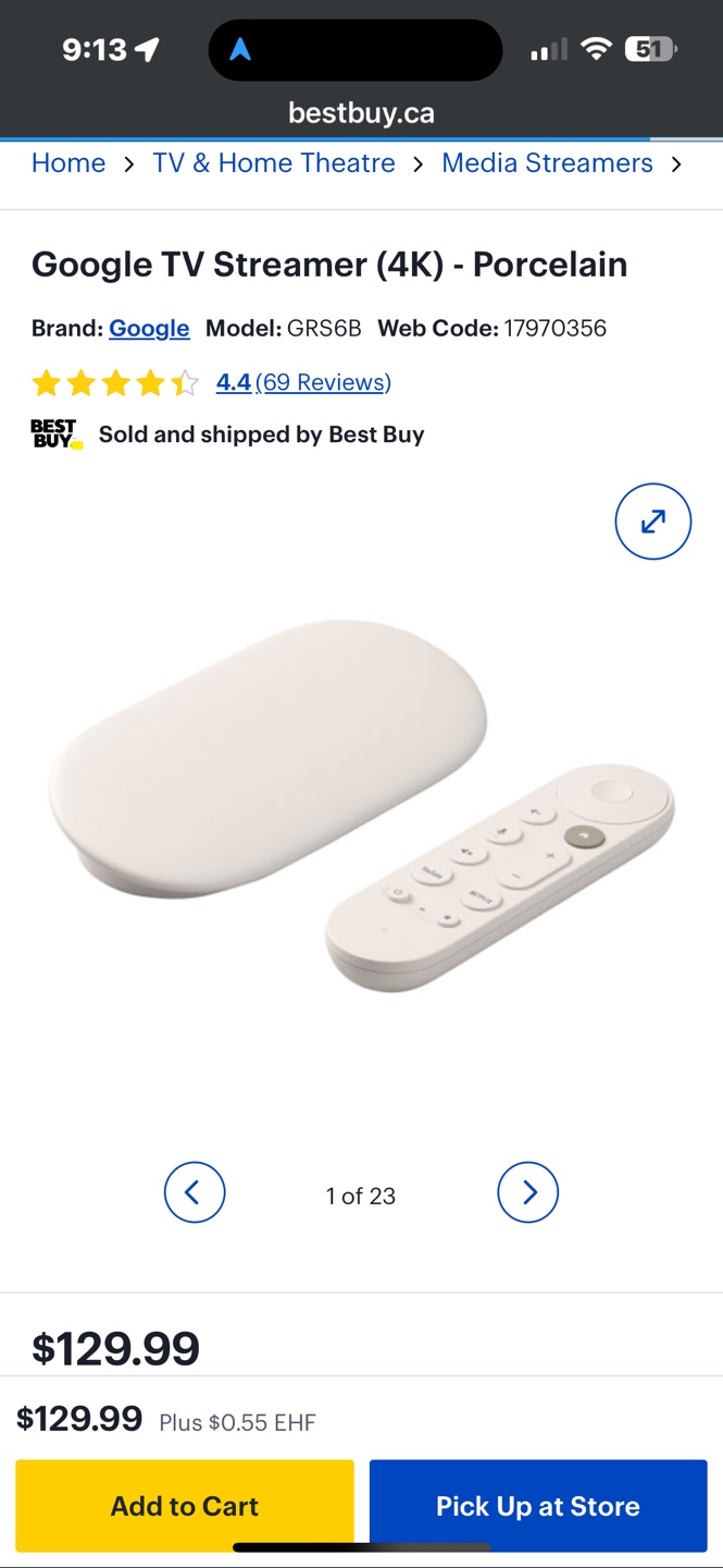 New Google TV Streamer (4K) - Porcelain - photo 5