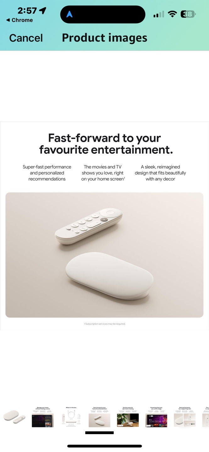 New Google TV Streamer (4K) - Porcelain - photo 4