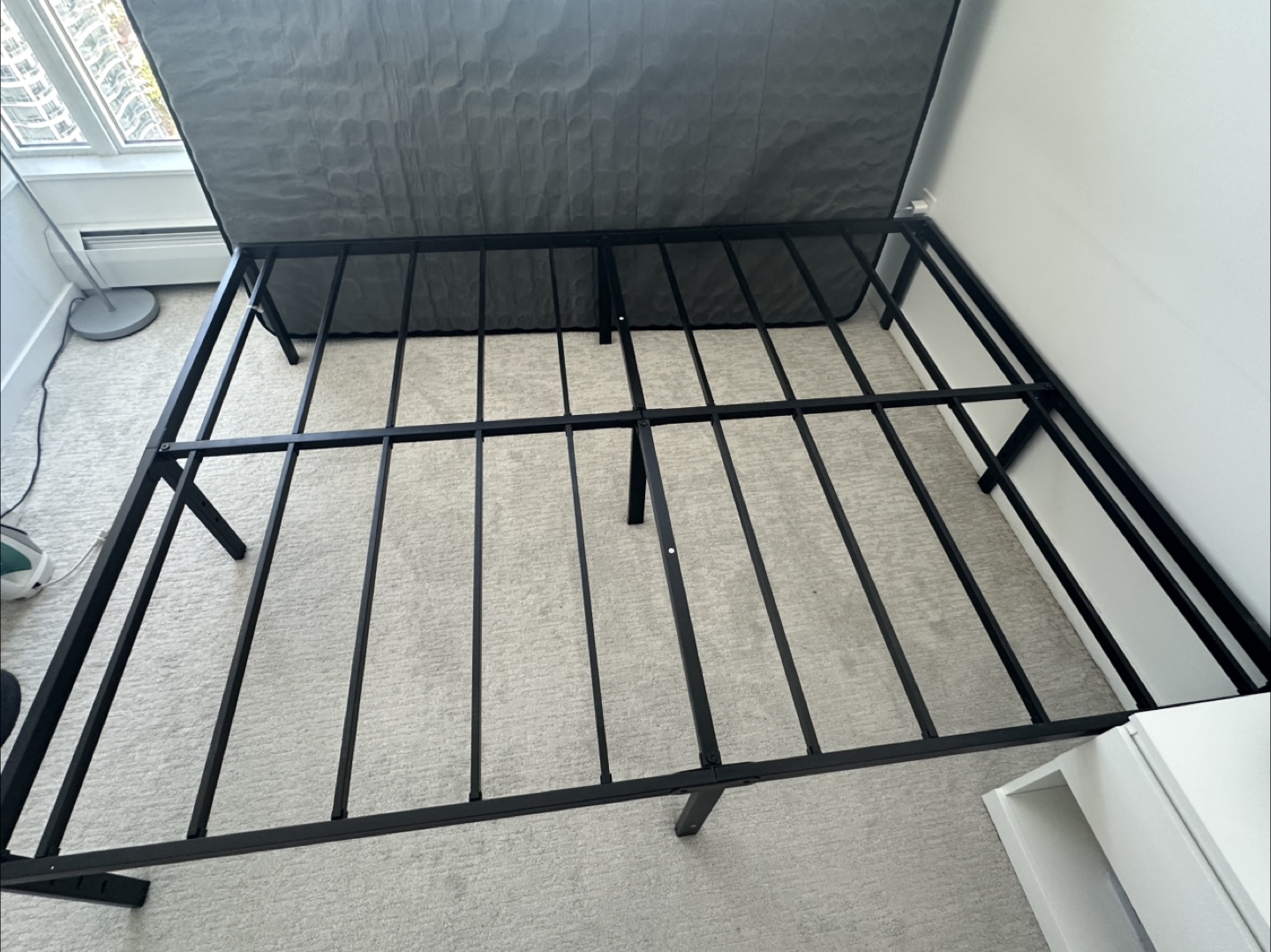 Black Metal Bed Frame - Queen Size