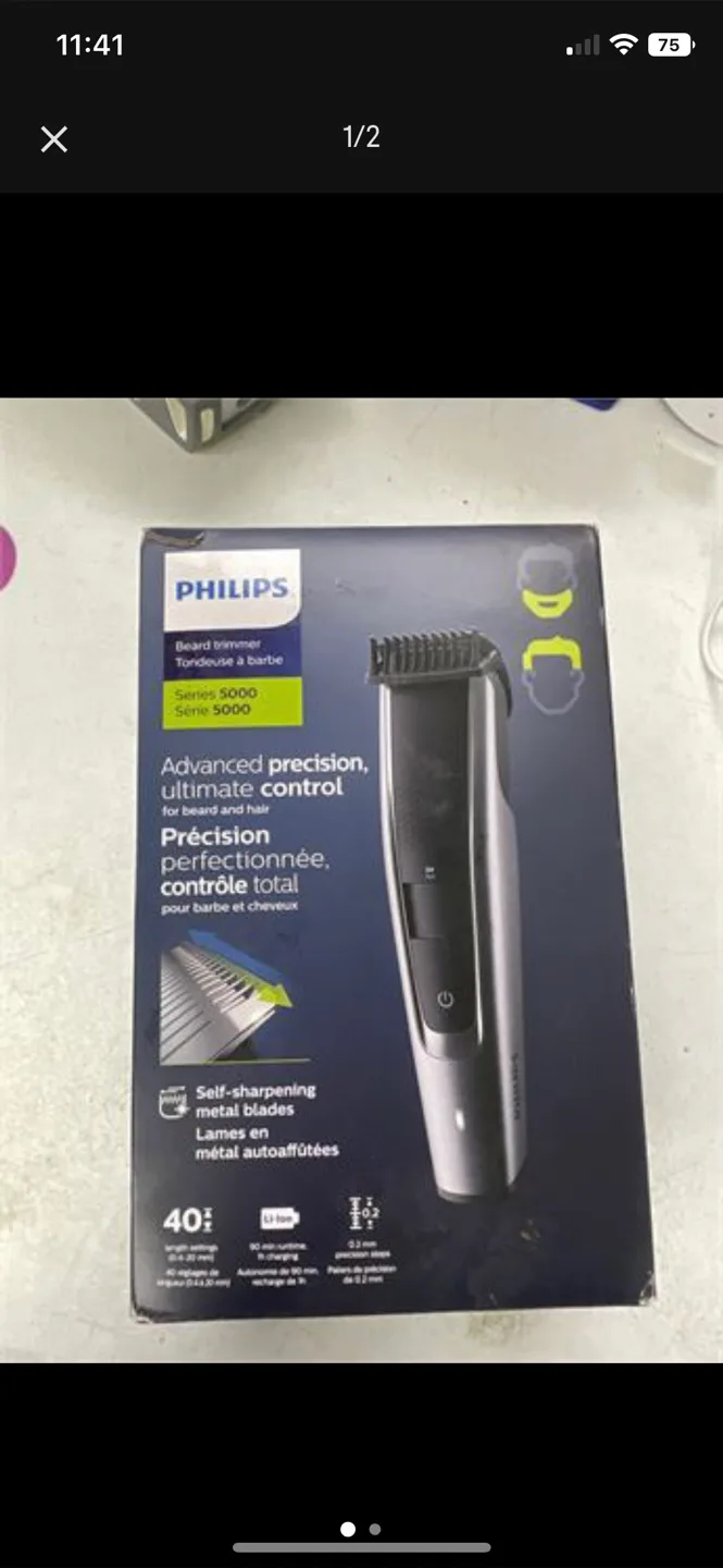 Philips Series 5000 Beard Trimmer - Brand New thumbnail