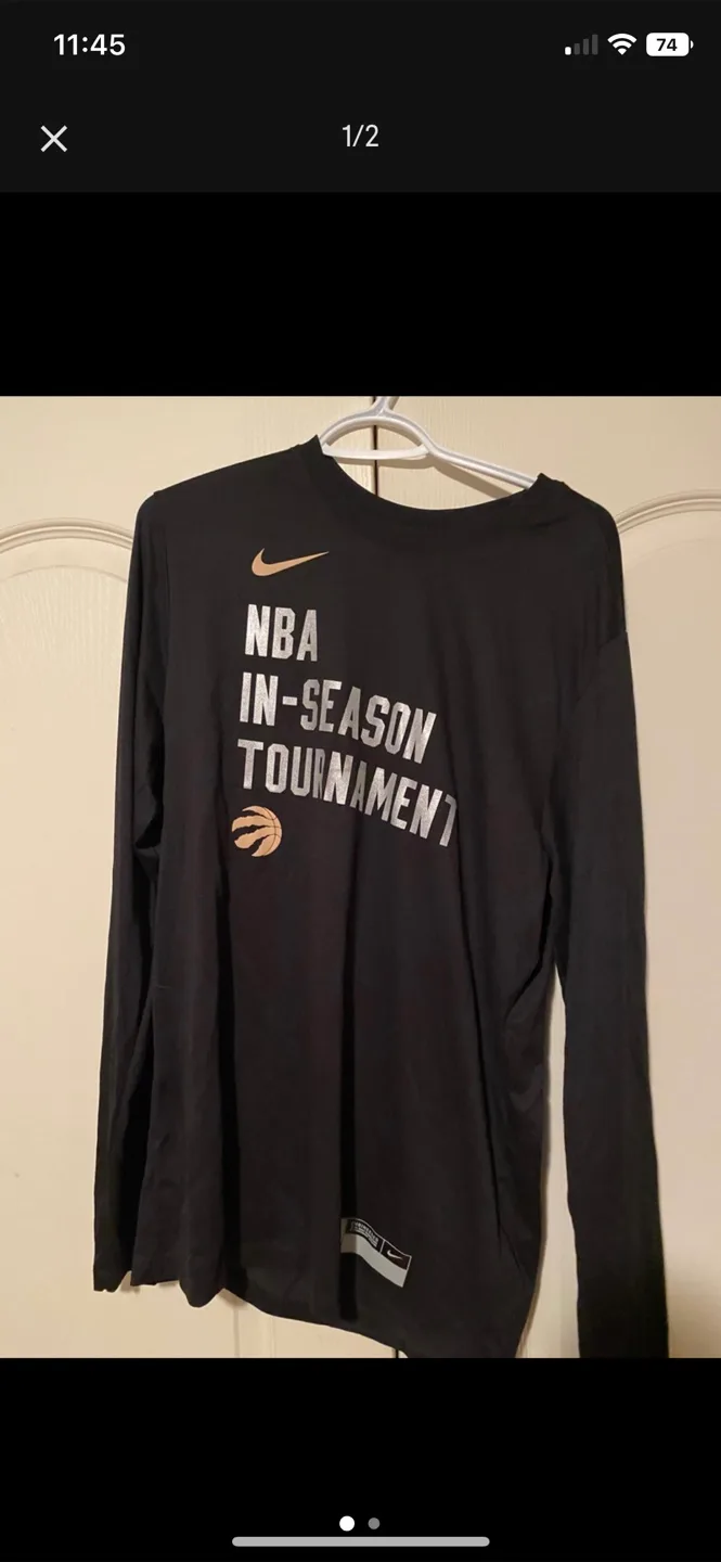 Nike NBA Toronto Raptors Long Sleeve Shirt thumbnail