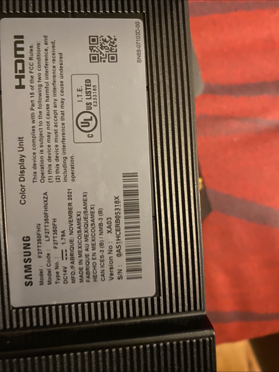 Samsung F27T350FHN 27" Monitor - photo 2