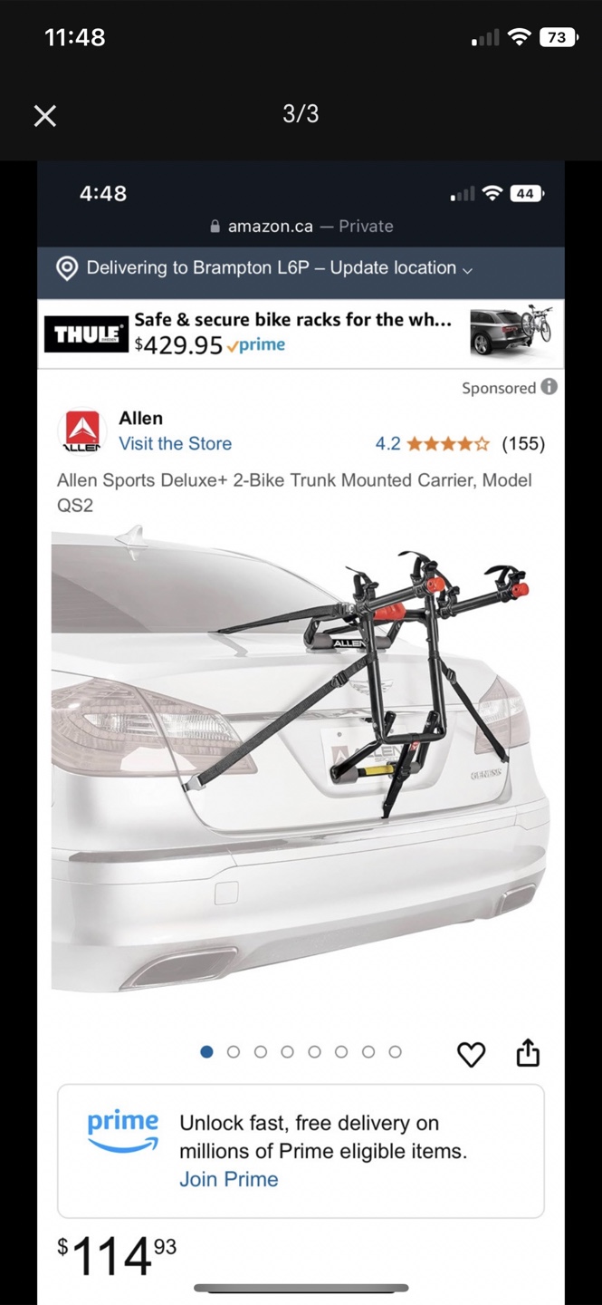 Allen Sports 2-Bike Deluxe Trunk Carrier - photo 3
