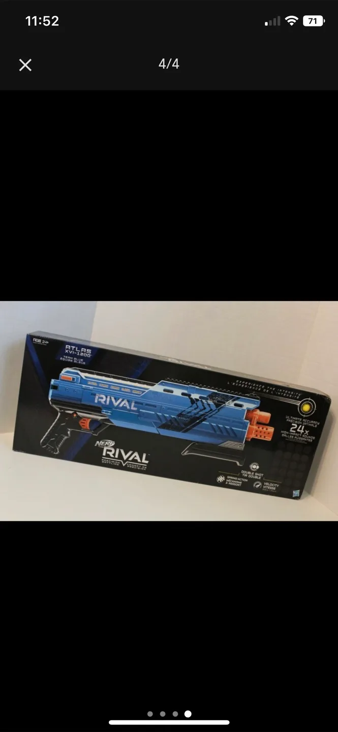 Nerf Rival Atlas XVI-1200 Blaster - New in Box! thumbnail