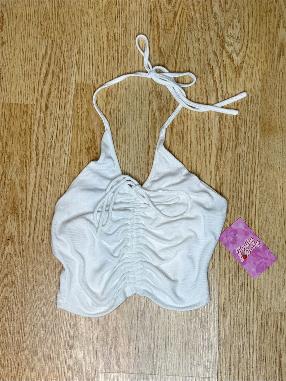 Princess Polly White Halter Top - Size XS