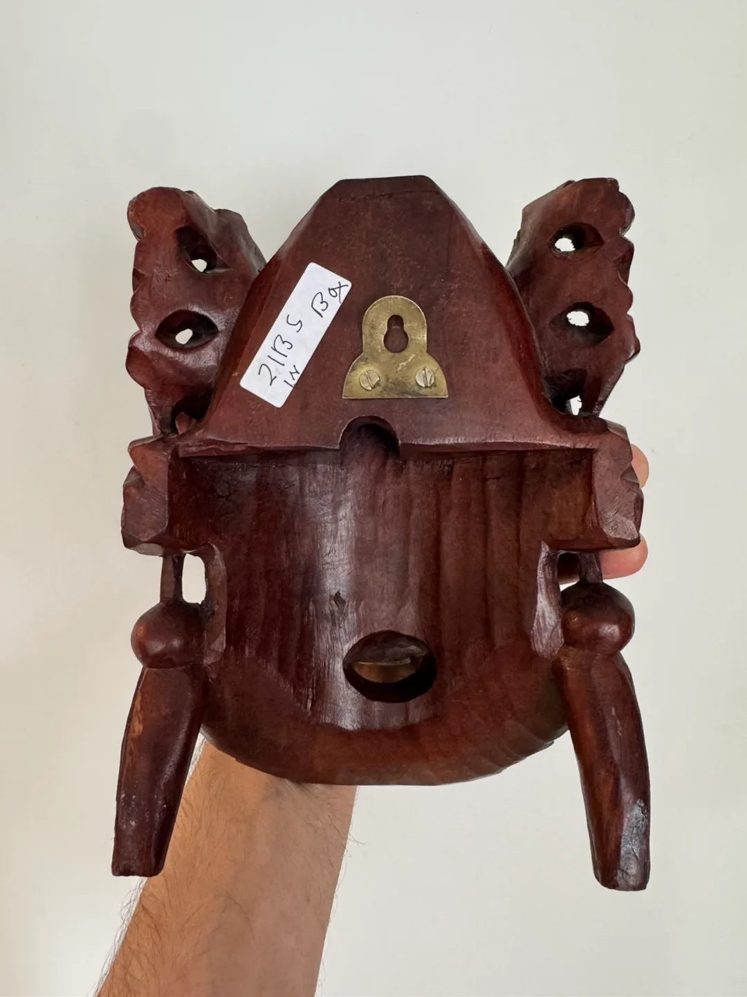 Vintage Hand Carved Wooden Mask image indicator(2)