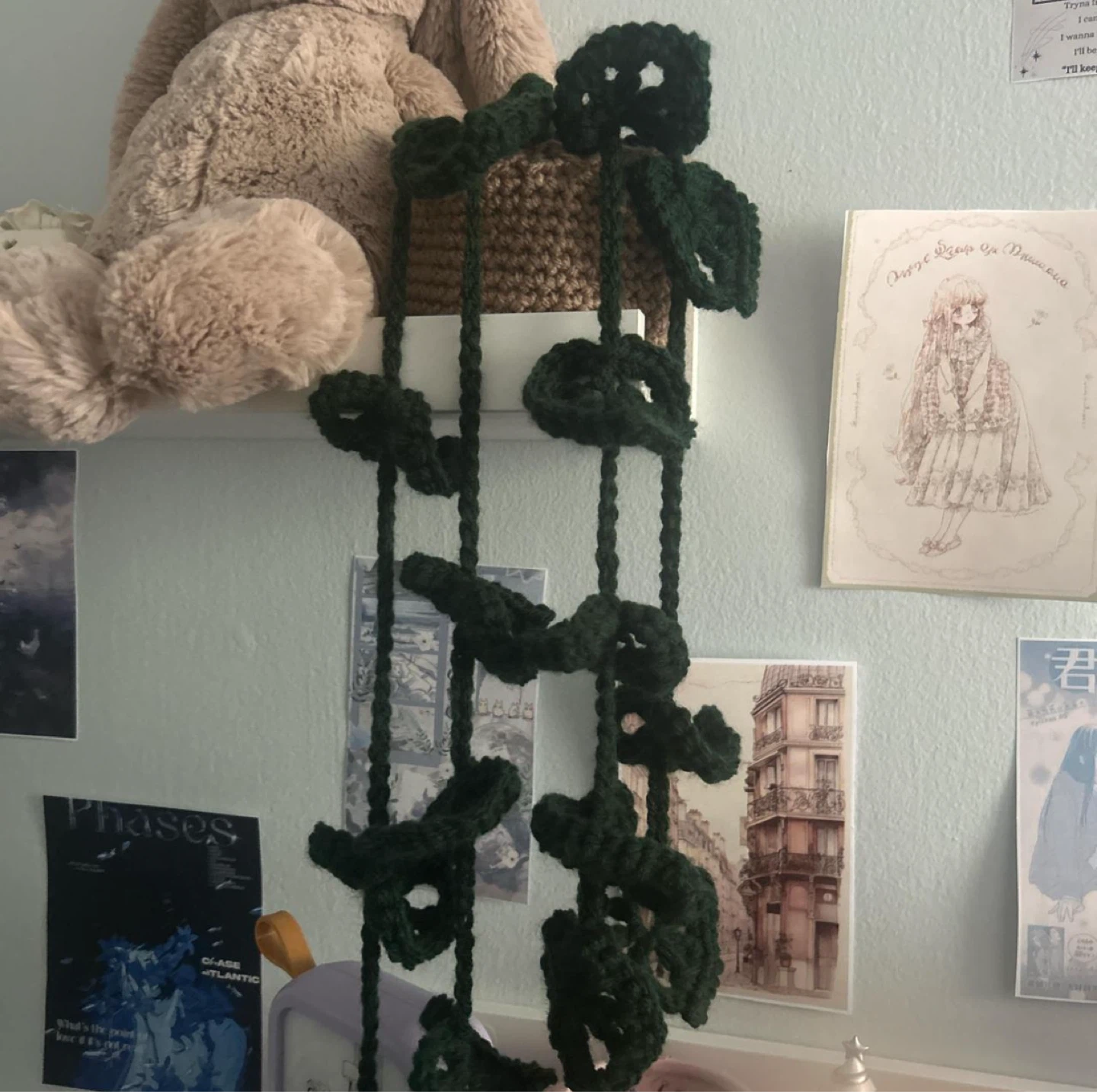 Handmade Crochet Monstera Vine