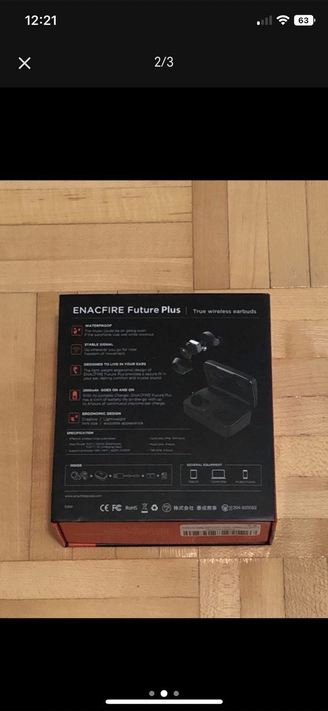 ENACFIRE Future Plus True Wireless Earbuds - New! - photo 3