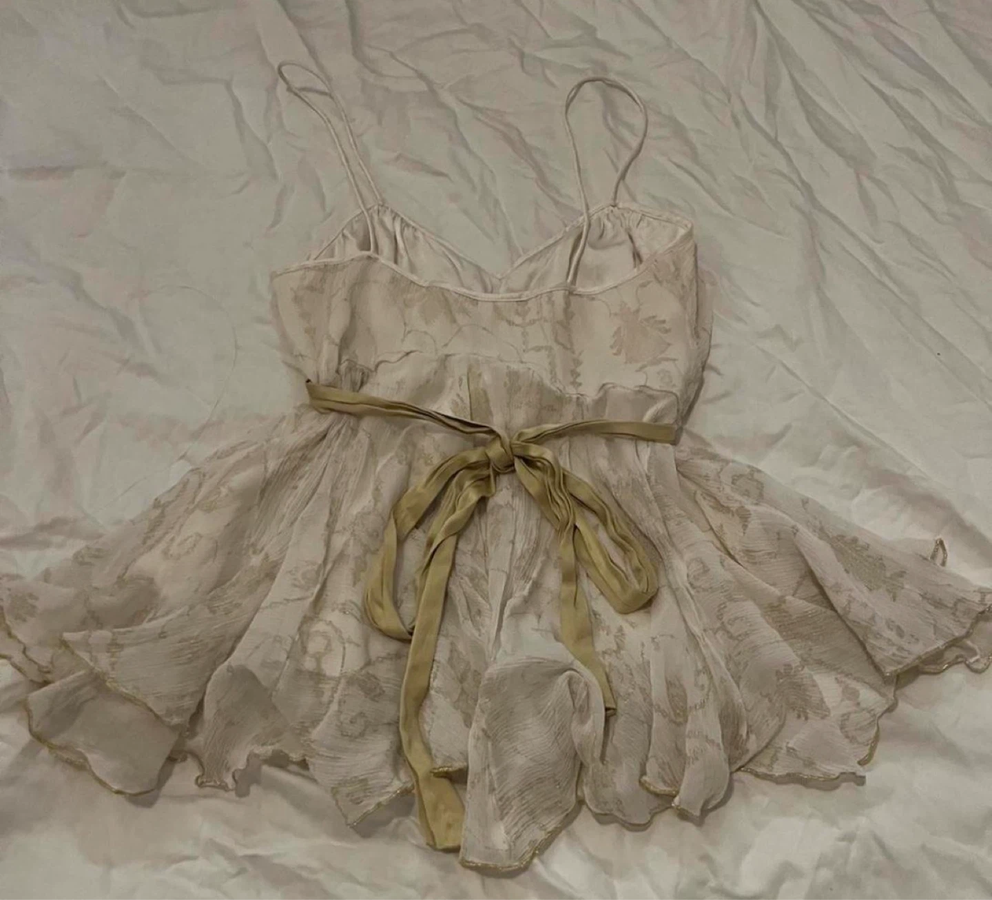 Floral Print Cami Top with Ribbon Tie - photo 2