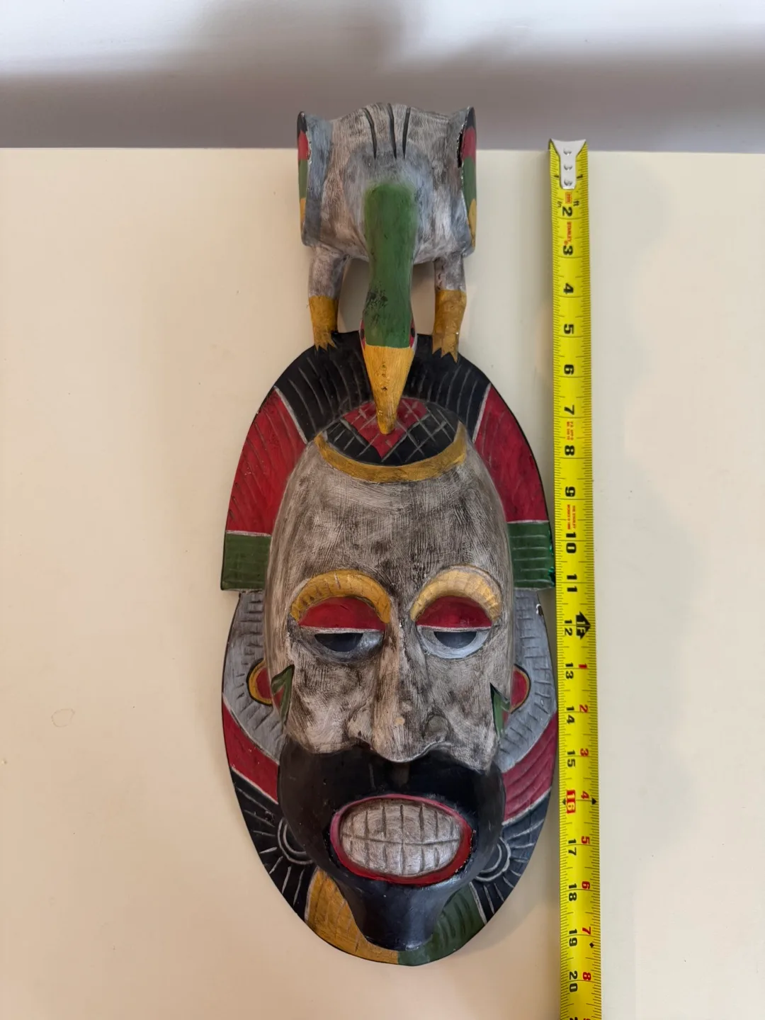 African Wood Mask Wall Decor image indicator(4)