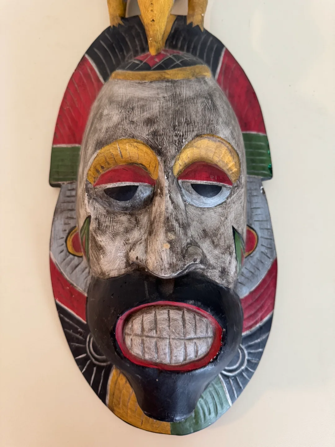 African Wood Mask Wall Decor image indicator(5)
