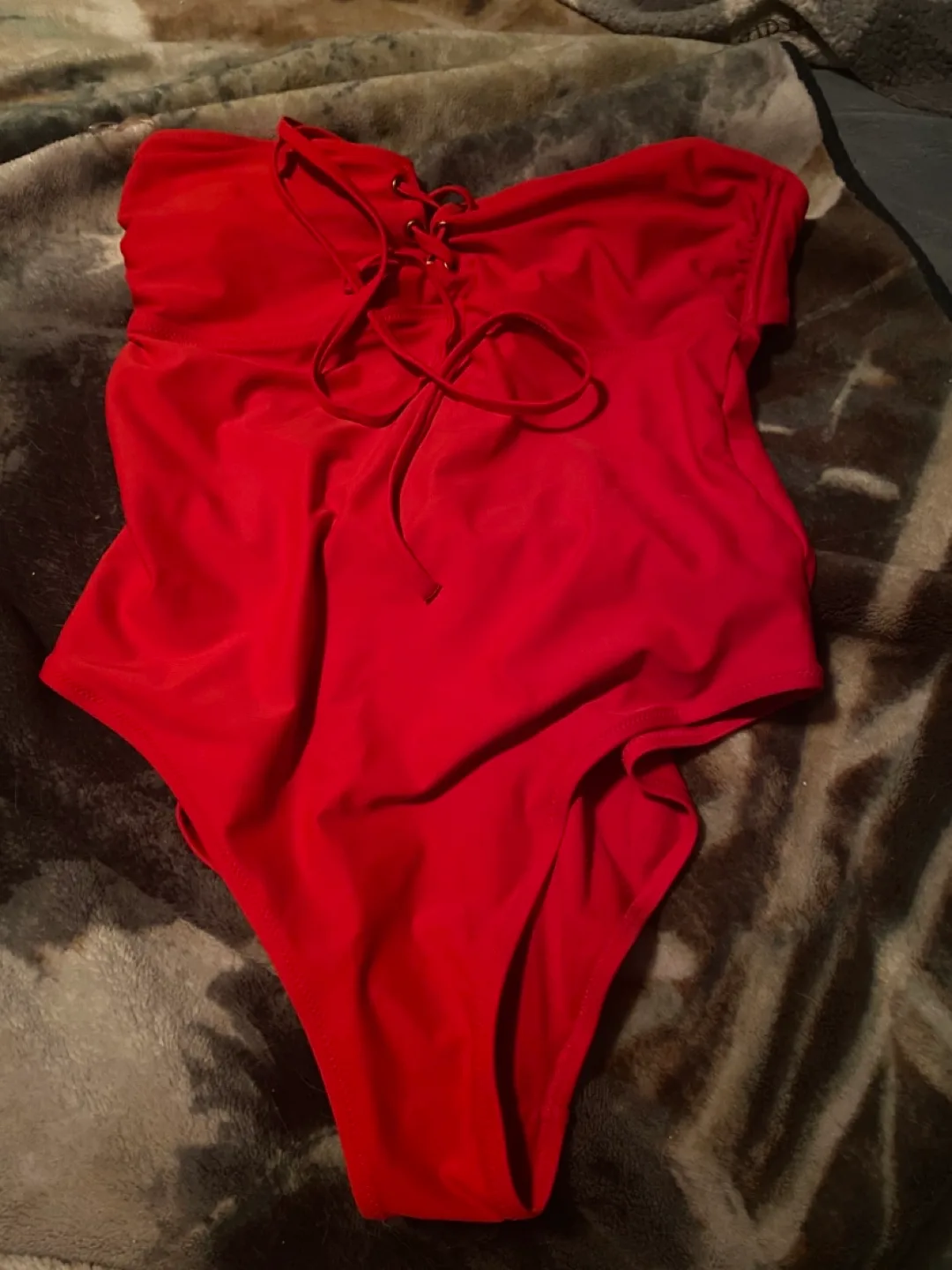 Red One-Piece Swimsuit thumbnail