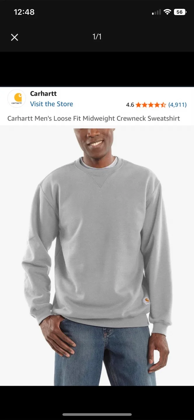 Carhartt Men's Loose Fit Crewneck Sweatshirt thumbnail