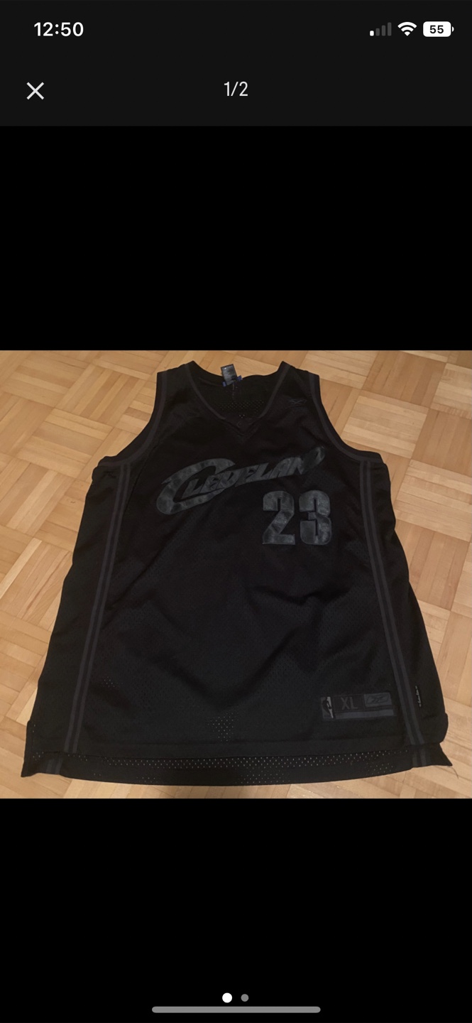 XL Black LeBron James Jersey