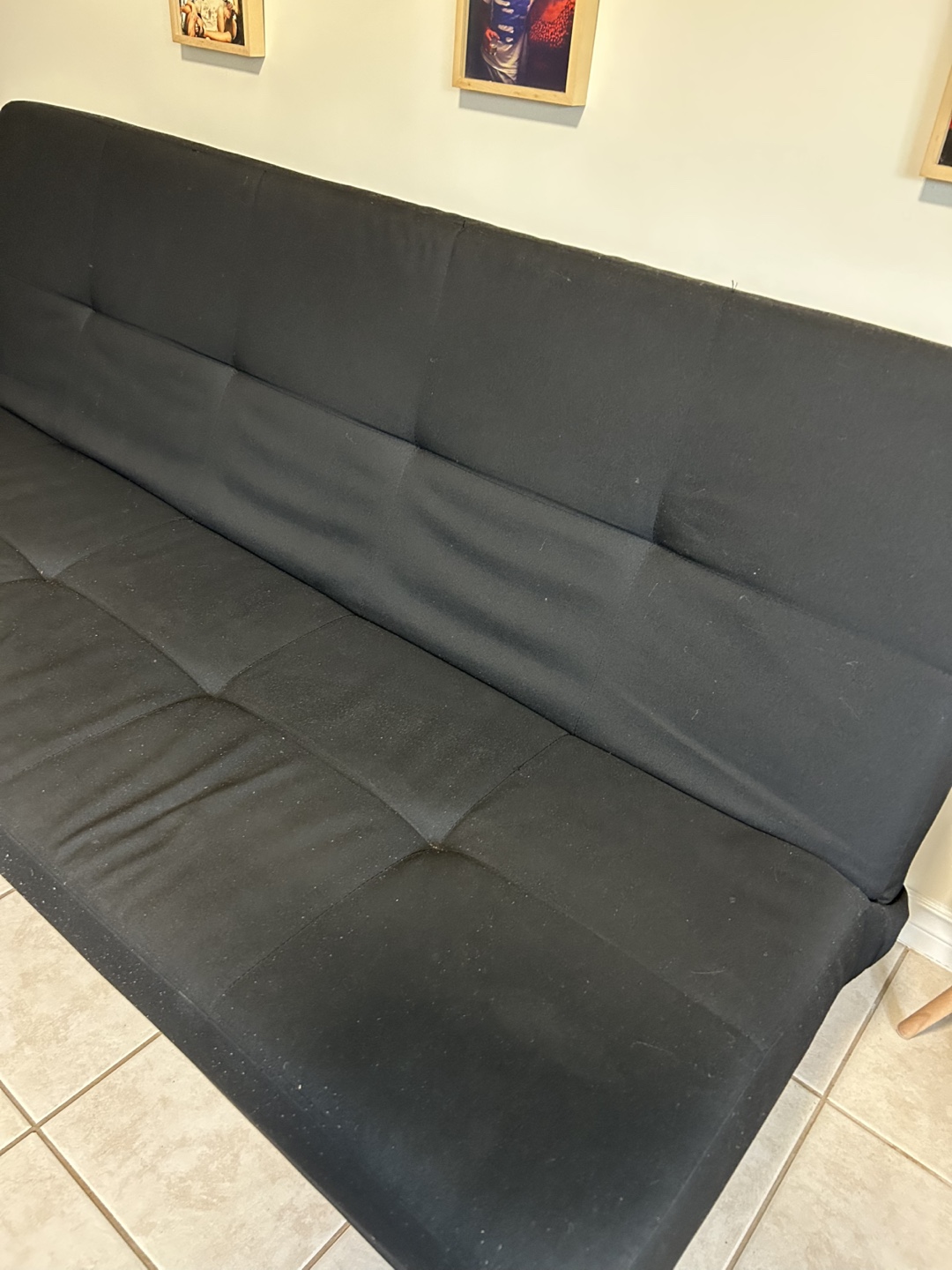 Black Futon Sofa Bed - photo 2