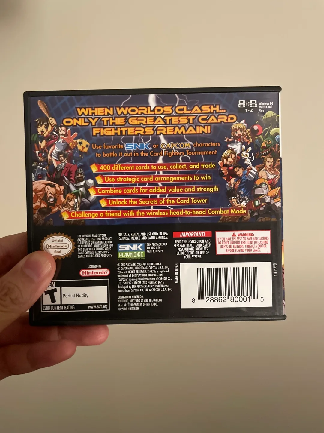 SNK vs Capcom: Card Fighters DS for Nintendo DS image indicator(2)