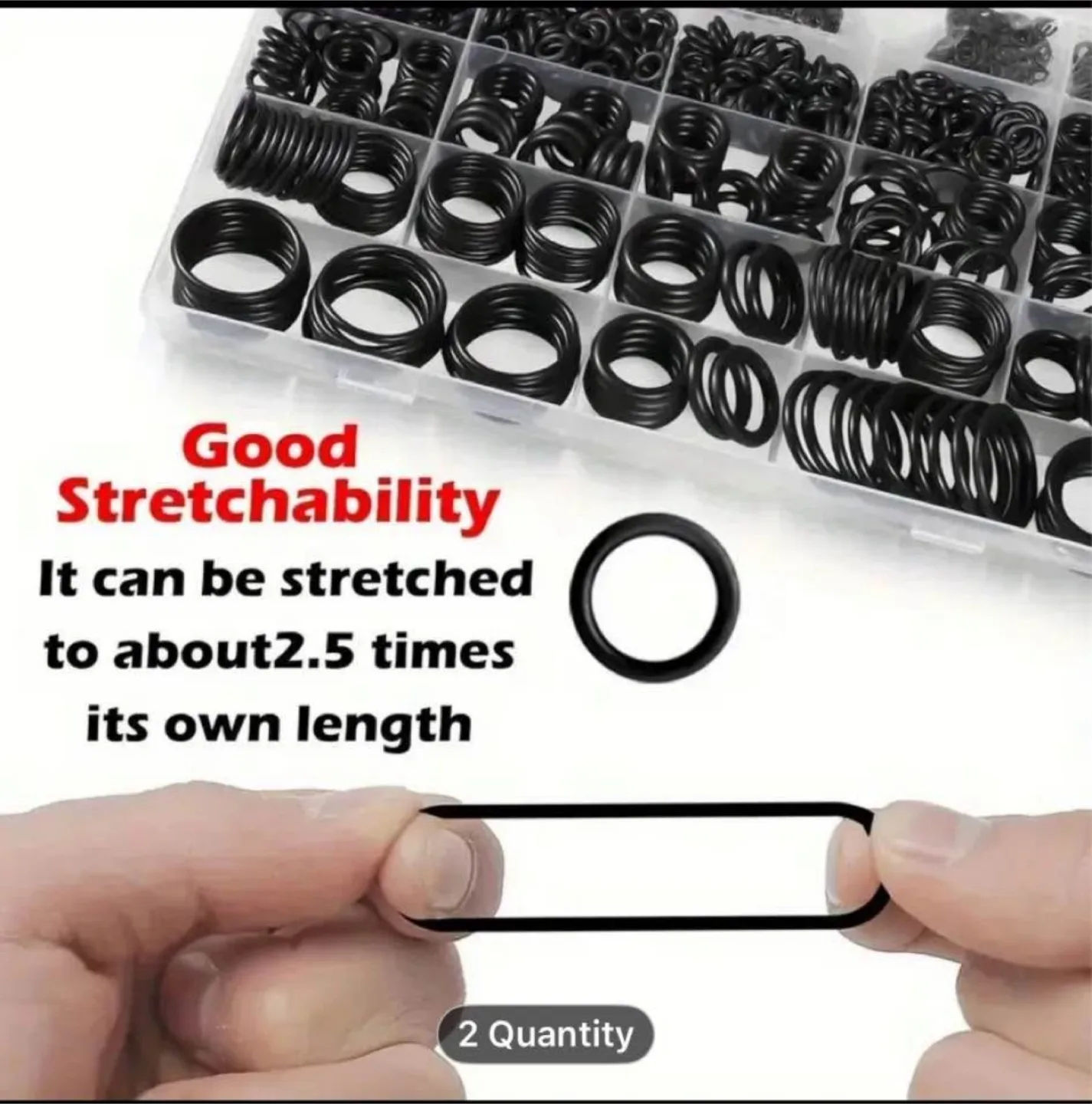 O Ring Kit 225pcs, O Ring Assortment Kit 18 Size image indicator(3)