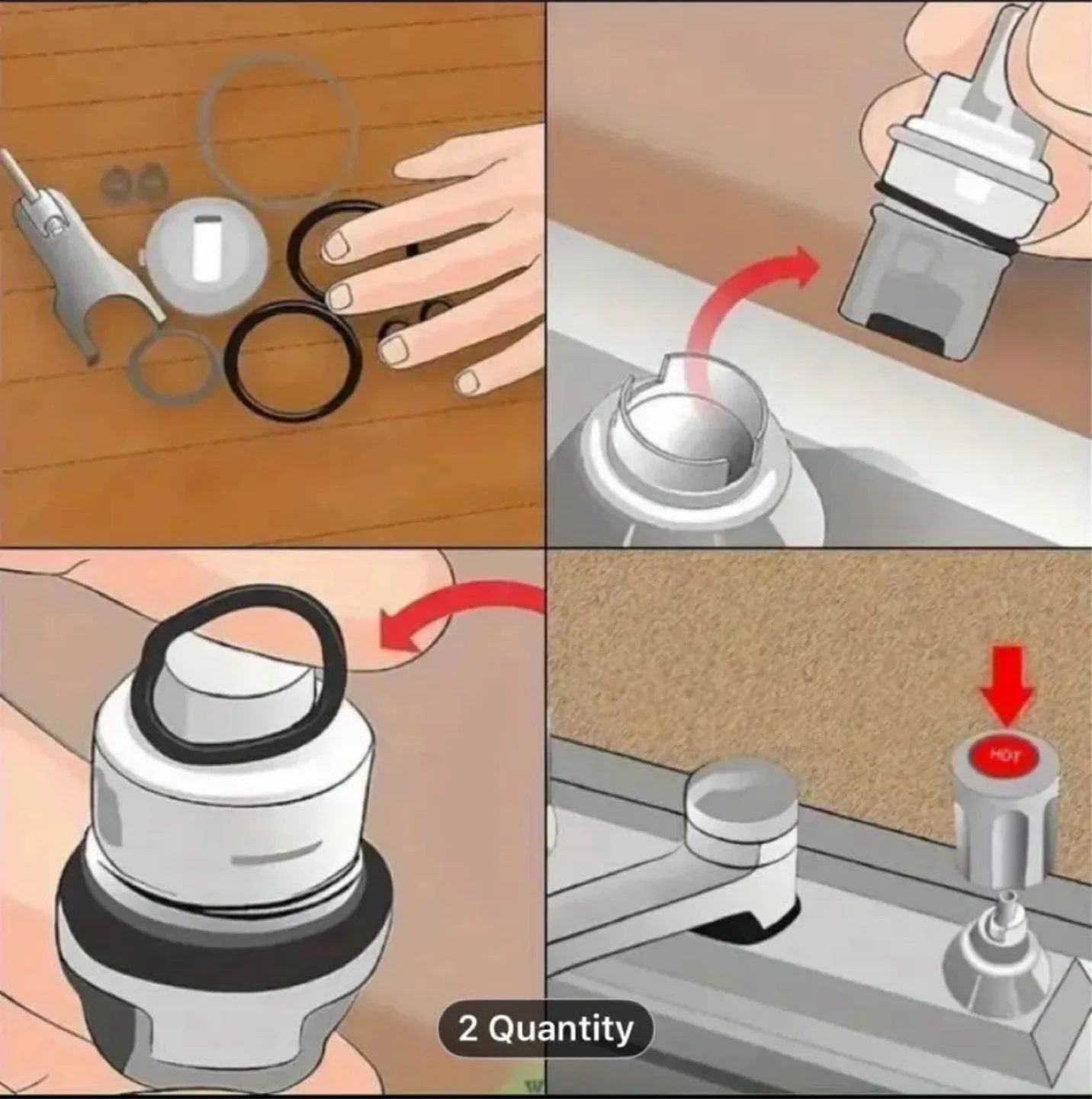 O Ring Kit 225pcs, O Ring Assortment Kit 18 Size image indicator(10)