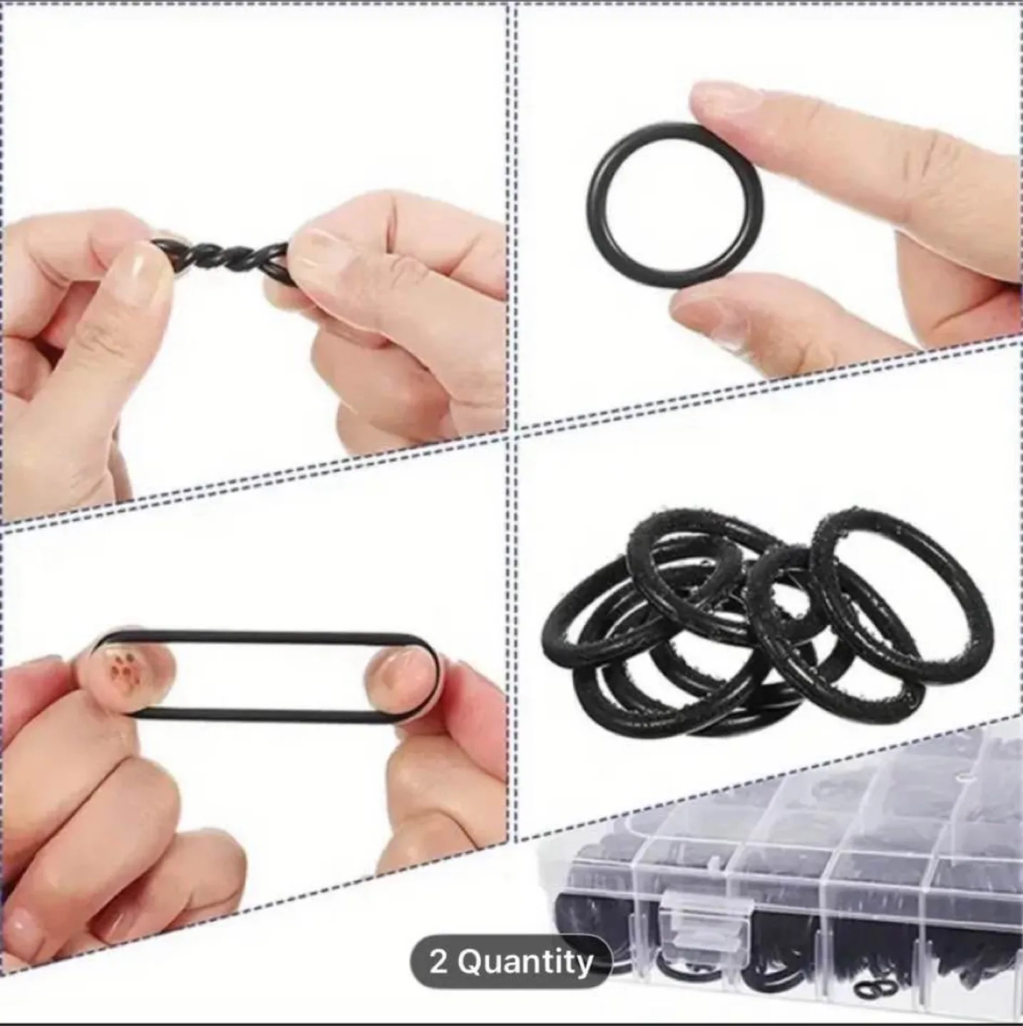 O Ring Kit 225pcs, O Ring Assortment Kit 18 Size image indicator(9)