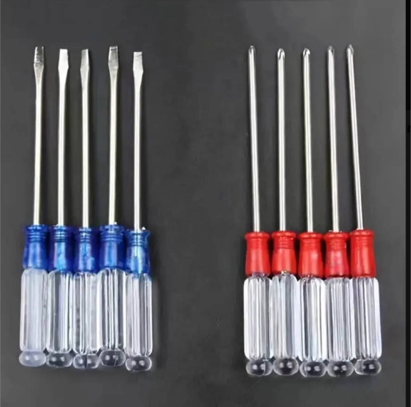 10pcs Crystal Screwdriver Set with Transparent Handles thumbnail