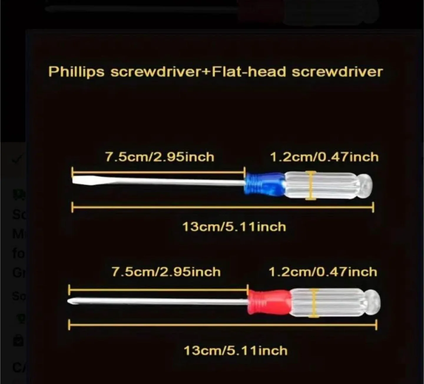 10pcs Crystal Screwdriver Set with Transparent Handles image indicator(3)