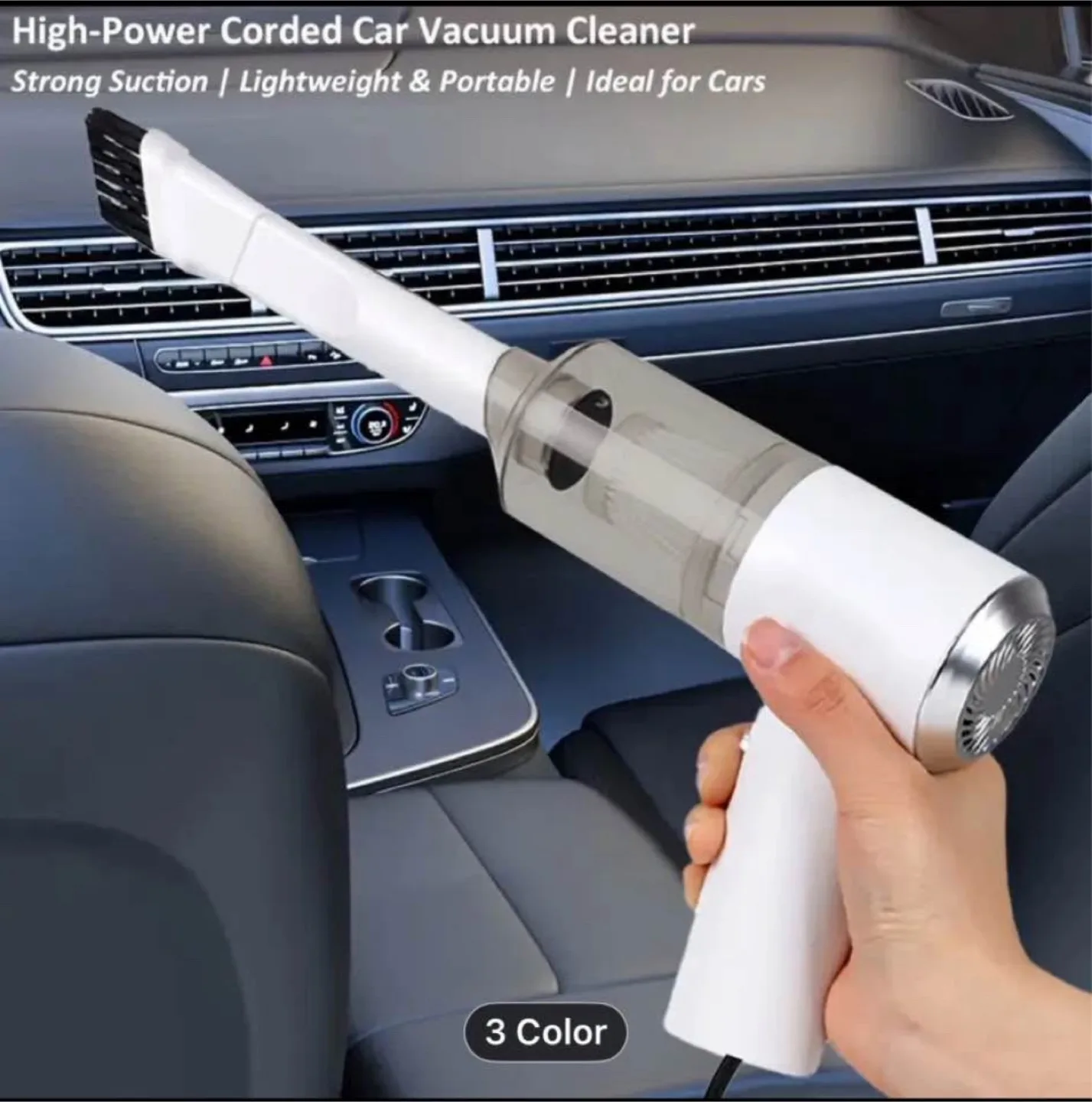 Corded Car Vacuum Cleaner - white image indicator(7)