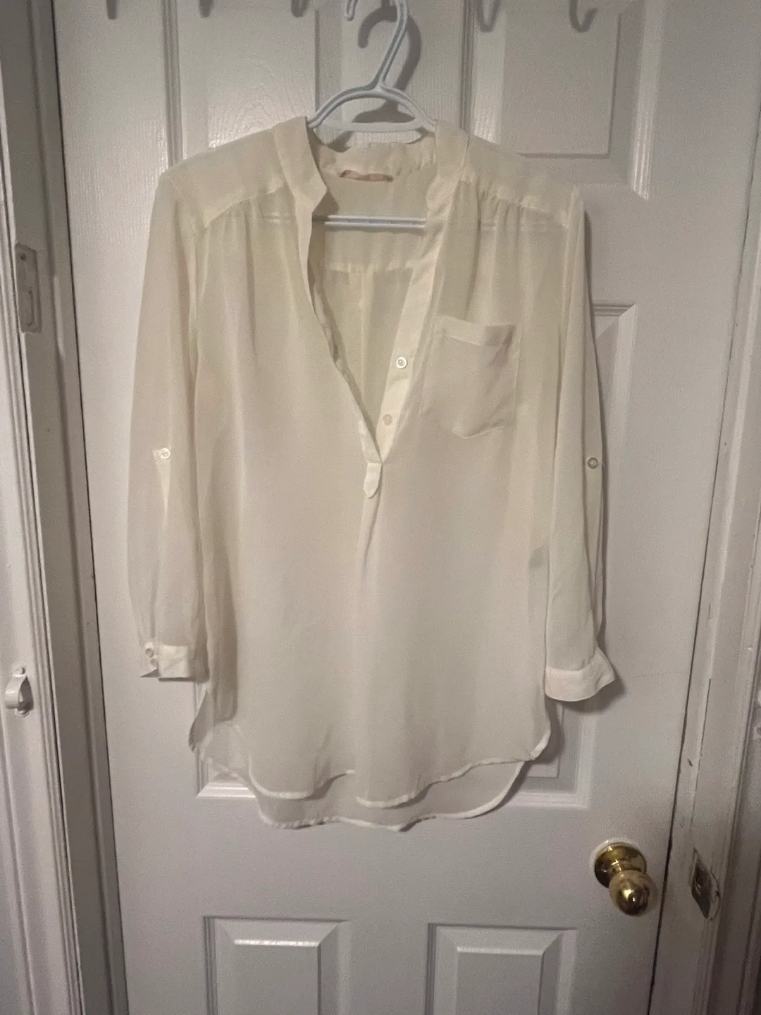 Ardene White Blouse - Size S thumbnail