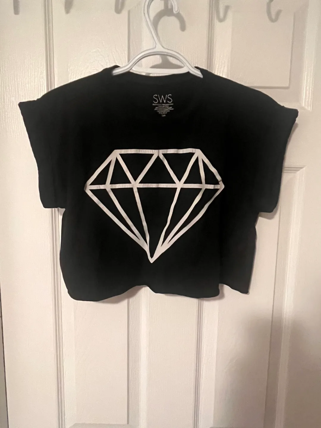 SWS Black Diamond Crop Top - Size S/M thumbnail