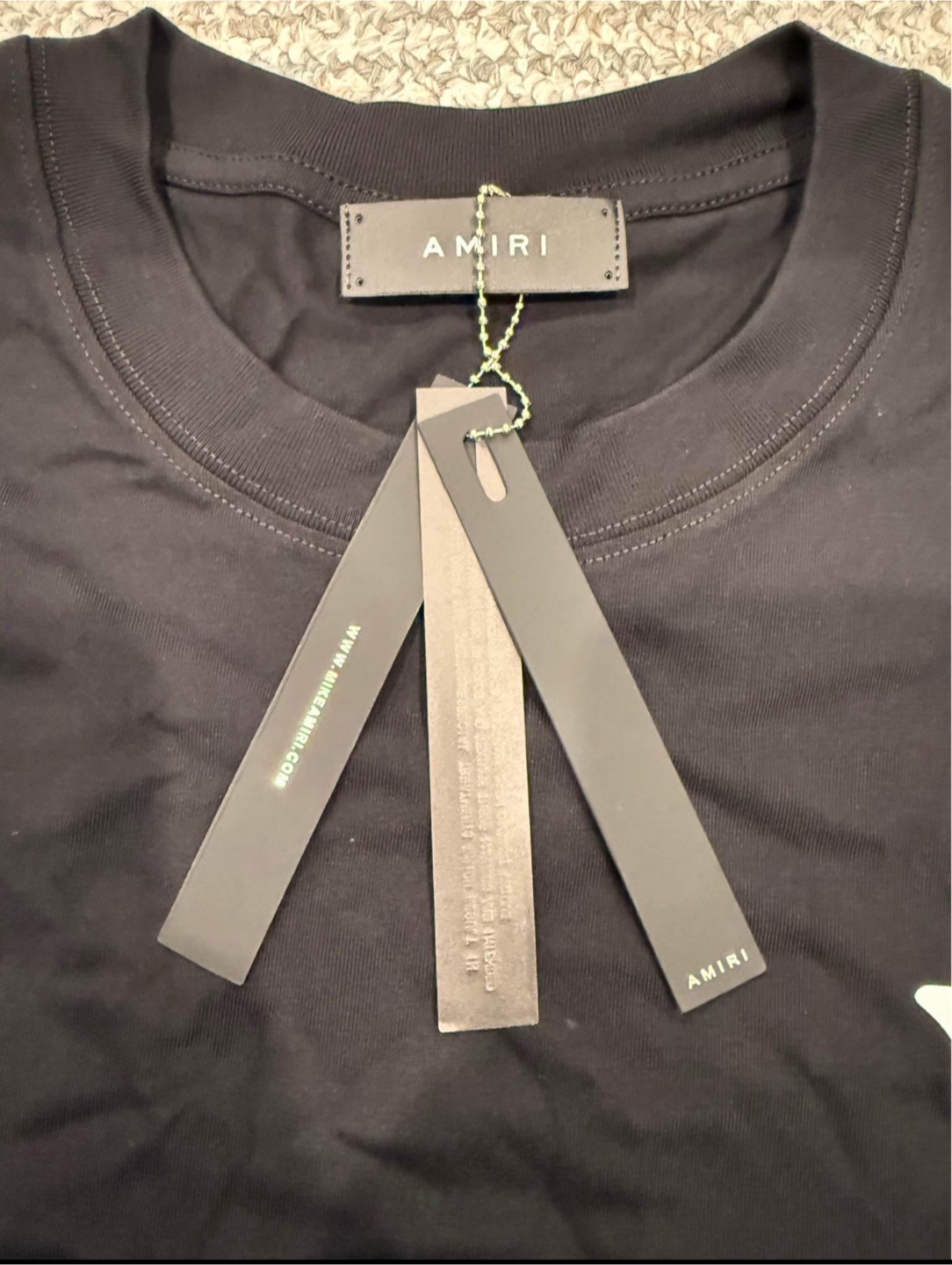 AMIRI Black T-Shirt Size S - photo 3