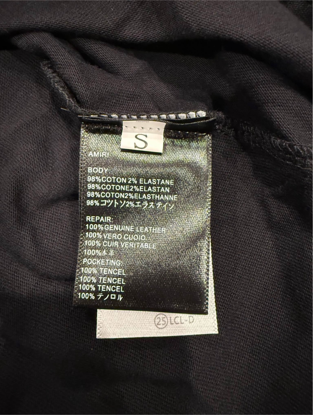 AMIRI Black T-Shirt Size S - photo 4