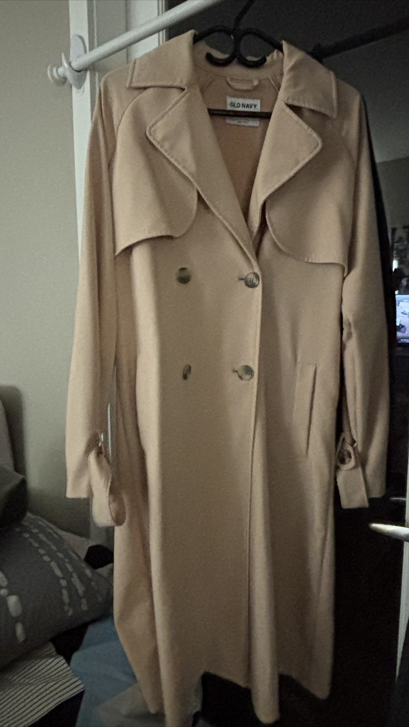 Old Navy Beige Trench Coat - photo 2
