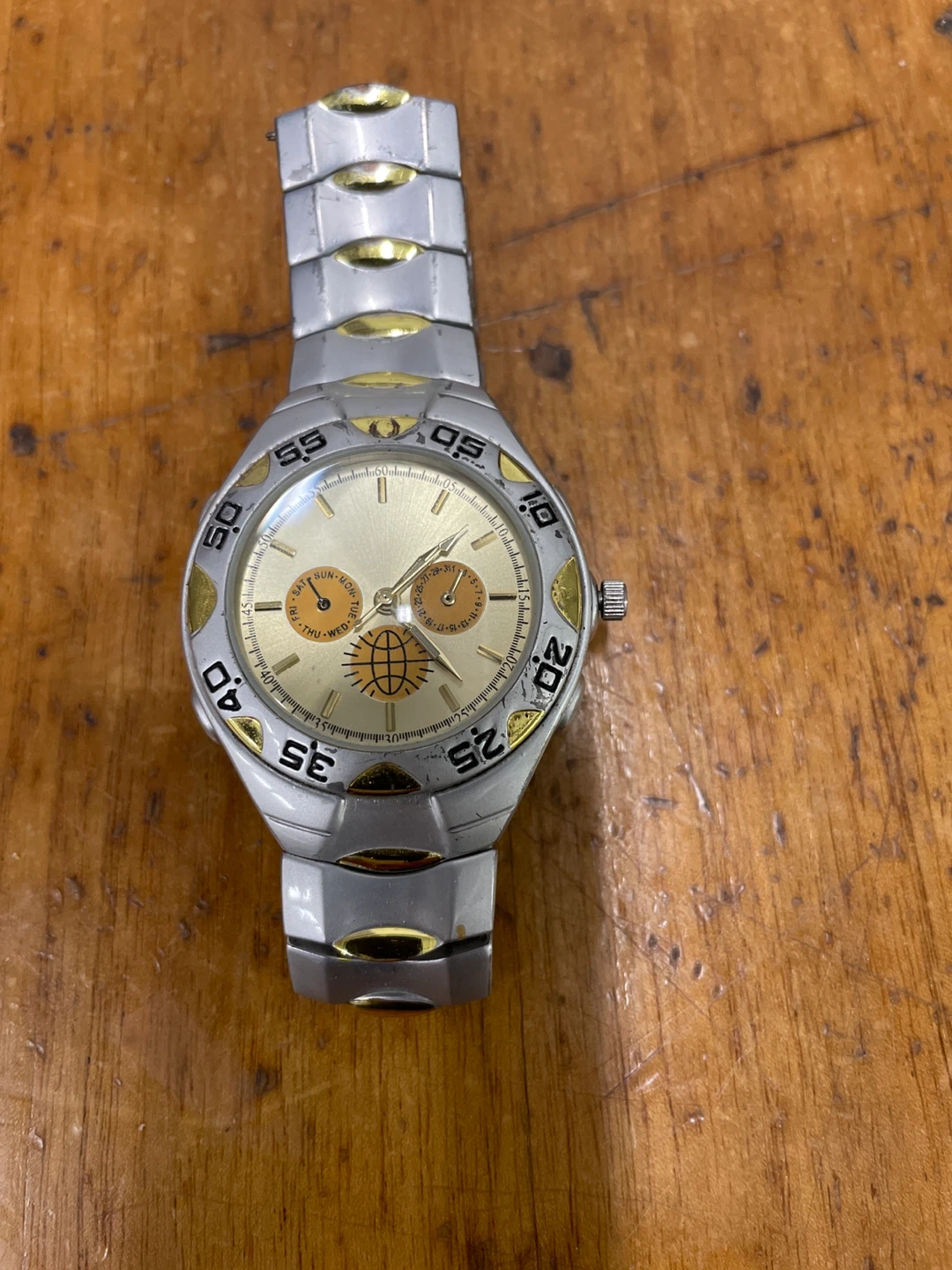 SUNTouch Silver & Gold Watch