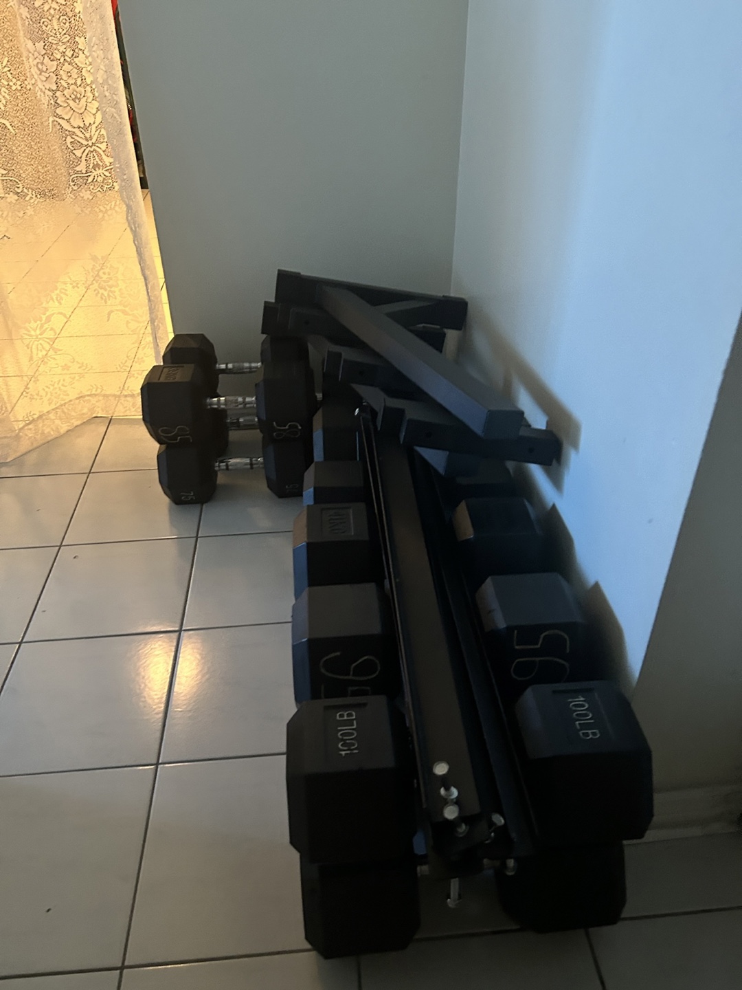 Dumbbell Set with Rack - - photo 2