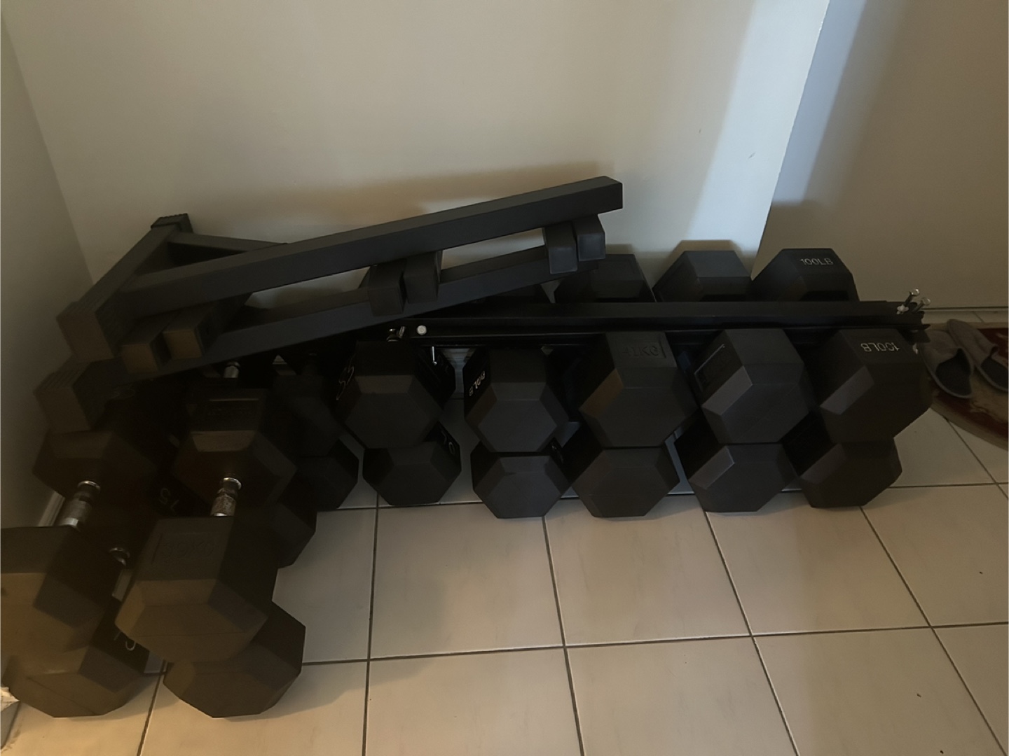 Dumbbell Set with Rack - - photo 3