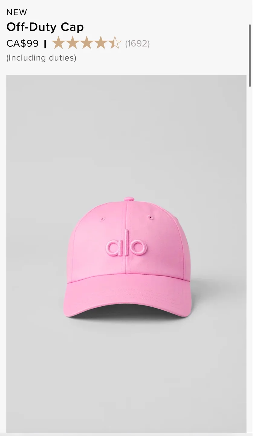 Alo Yoga Off-Duty Cap - Rosewood image indicator(4)