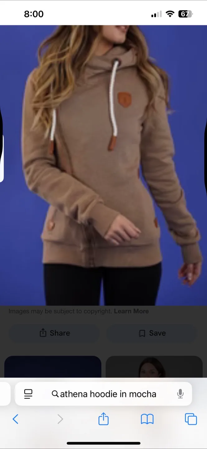 NWT Wanakome 🇨🇦 Athena Hoodie - Mocha Brown thumbnail